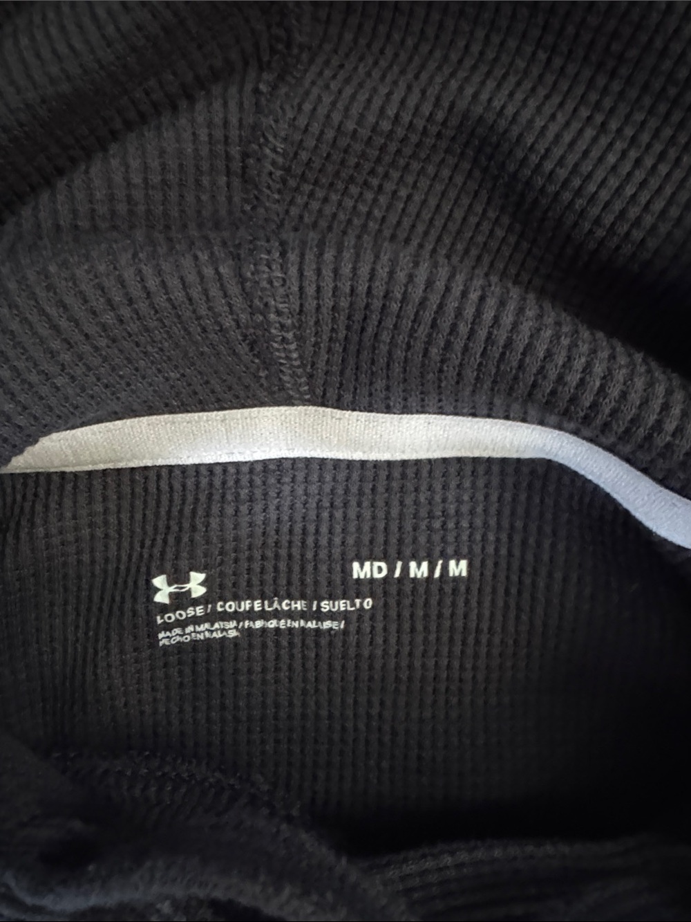 Under Armour Women's Black Long-Sleeve Look Hooded Tee - Picture 3 of 7